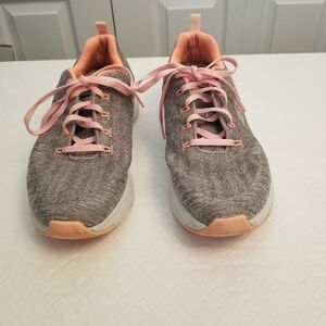 Skechers Arch Fit Women's Size 8.5 Gray, Pink Sneakers